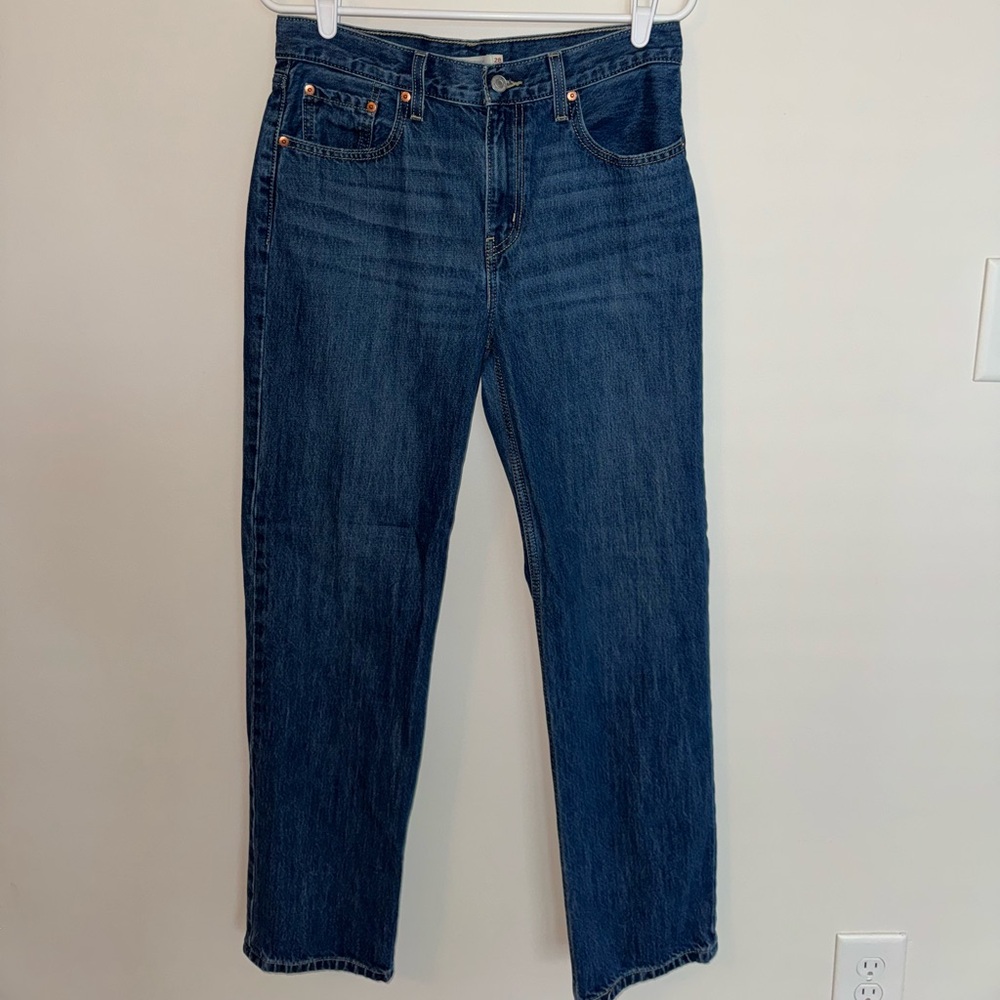 Levi Strauss Women’s Straight Leg Blue Jeans